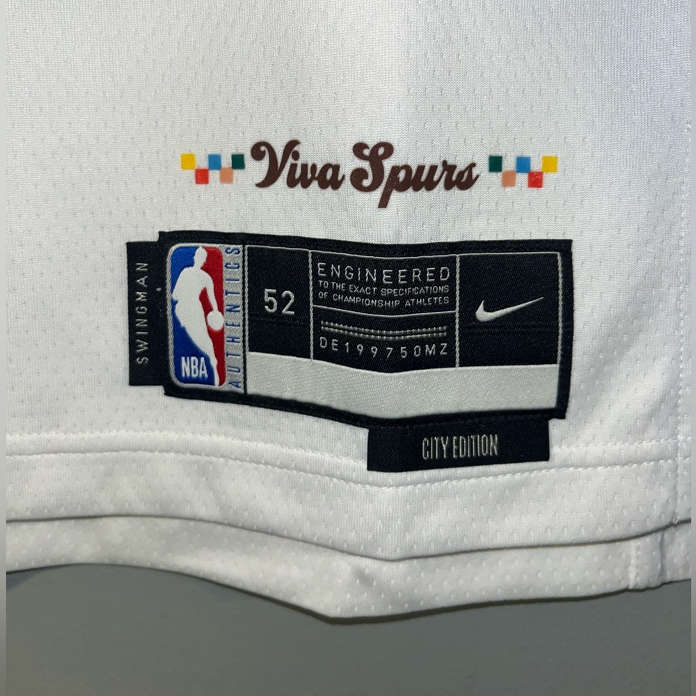 San Antonio Spurs Victor Wembanyama Authentic Nike Swingman City Edition Jersey - Picture 5 of 9